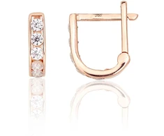 Diamond Sky Jewelry Auksiniai auskarai su cirkoniais „Confetti XXVI“