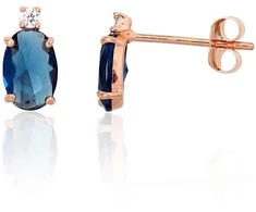 Diamond Sky Jewelry Auksiniai auskarai-vinukai su cirkoniais „Venus“