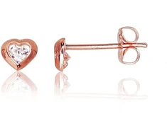 Diamond Sky Jewelry Auksiniai auskarai-vinukai su cirkoniais „Amor III“