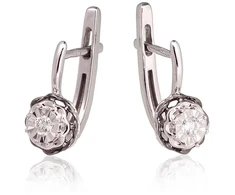 Diamond Sky Jewelry Auksiniai auskarai su deimantais „Juno Gold IV“