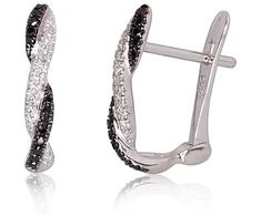Diamond Sky Jewelry Auksiniai auskarai su deimantais „Roxana II“