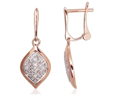 Diamond Sky Jewelry Auksiniai auskarai su deimantais „Melisandra II“