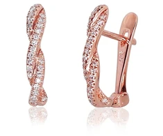 Diamond Sky Jewelry Auksiniai auskarai su deimantais „Roxana III“