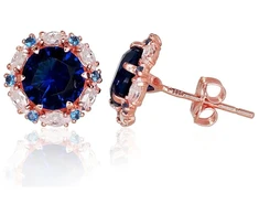 Diamond Sky Jewelry Auksiniai auskarai-vinukai su cirkoniais „Andromeda II“