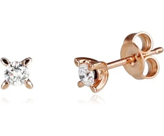 Diamond Sky Jewelry Auksiniai auskarai su deimantais „Solitaras“