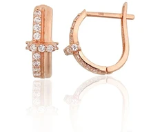 Diamond Sky Jewelry Auksiniai auskarai su cirkoniais „X Factor V“