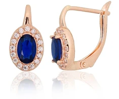 Diamond Sky Jewelry Auksiniai auskarai su cirkoniais „Ferro XI“