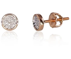 Diamond Sky Jewelry Auksiniai auskarai su deimantais „Perfection II“