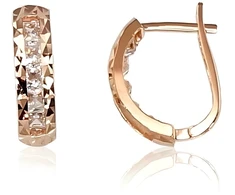 Diamond Sky Jewelry Auksiniai auskarai su cirkoniais „Verta VIII“