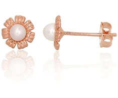 Diamond Sky Jewelry Auksiniai auskarai su perlais „Perlo Spindesys X“