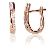 Diamond Sky Jewelry Auksiniai auskarai su deimantais „Babylon“