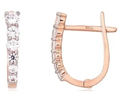 Diamond Sky Jewelry Auksiniai auskarai su cirkoniais „Konfeti XXI“