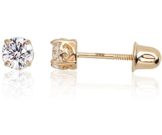 Diamond Sky Jewelry Auksiniai auskarai-vinukai su cirkoniais „Juno Gold III“