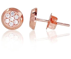 Diamond Sky Jewelry Auksiniai auskarai-vinukai su cirkoniais „Indira“