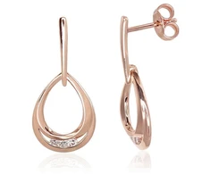 Diamond Sky Jewelry Auksiniai auskarai su deimantais „Melisandra IV“