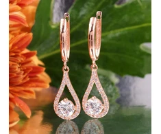 Diamond Sky Jewelry Auksiniai auskarai su cirkoniais „Vienna“
