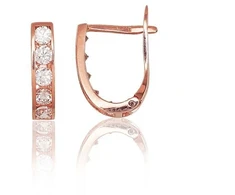 Diamond Sky Jewelry Auksiniai auskarai su cirkoniais „Konfeti XIII“