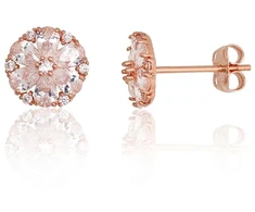 Diamond Sky Jewelry Auksiniai auskarai-vinukai su cirkoniais „Auksinis Aureolė“