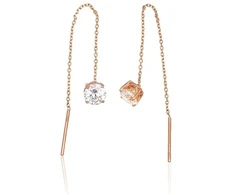 Diamond Sky Jewelry Auksiniai auskarai su cirkoniais „Švarus Balansas“