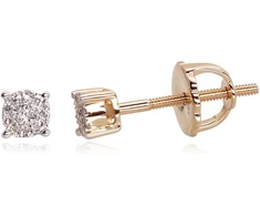 Diamond Sky Jewelry Auksiniai auskarai su deimantais „Bridget“