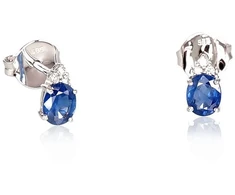 Diamond Sky Jewelry Auksiniai auskarai su deimantais ir safyrais „Notika II“