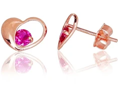 Diamond Sky Jewelry Auksiniai auskarai-vinukai su cirkoniais „Amor V“