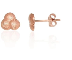 Diamond Sky Jewelry Auksiniai auskarai-vinukai „Trys Sferos“