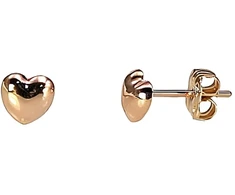 Diamond Sky Jewelry Auksiniai auskarai-vinukai „Two Hearts“