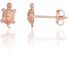 Diamond Sky Jewelry Auksiniai auskarai-vinukai „Vėžliukas“