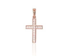 Diamond Sky Jewelry Auksinis kryželis su cirkoniais „Klasika Gold XVIII“