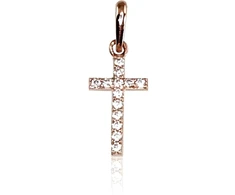 Diamond Sky Jewelry Auksinis kryželis su cirkoniais „Klasika XI“