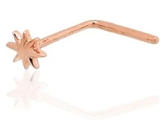 Diamond Sky Jewelry Auksinis nosies auskaras „North Star“