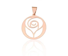 Diamond Sky Jewelry Auksinis pakabukas „Auksinė Rožė III“