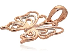 Diamond Sky Jewelry Auksinis pakabukas „Auksinis Drugelis VI“