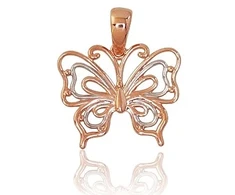 Diamond Sky Jewelry Auksinis pakabukas „Auksinis Drugelis VI“