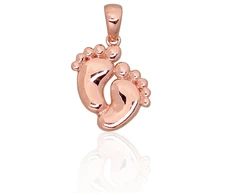 Diamond Sky Jewelry Auksinis pakabukas „Pėdsakai smėlyje VIII“