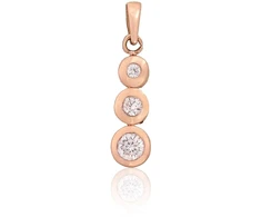 Diamond Sky Jewelry Auksinis pakabukas su cirkoniais „Juno III“