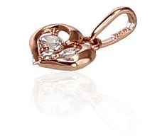 Diamond Sky Jewelry Auksinis pakabukas su cirkoniais „Amor VI“