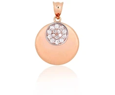 Diamond Sky Jewelry Auksinis pakabukas su cirkoniais „Maat IV“