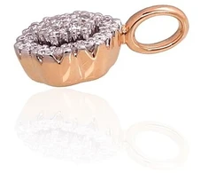 Diamond Sky Jewelry Auksinis pakabukas su deimantais „Deimantų Gėlė“