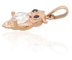 Diamond Sky Jewelry Auksinis pakabukas su cirkoniais „Owl“