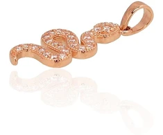 Diamond Sky Jewelry Auksinis pakabukas su cirkoniais „Gyvatė“