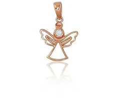 Diamond Sky Jewelry Auksinis pakabukas su cirkoniais „Angelas“