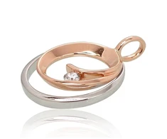 Diamond Sky Jewelry Auksinis pakabukas su deimantais „Melisandra VII“