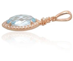 Diamond Sky Jewelry Auksinis pakabukas su deimantais ir topazais „Assortment“