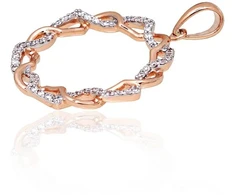 Diamond Sky Jewelry Auksinis pakabukas su deimantais „Omega II“