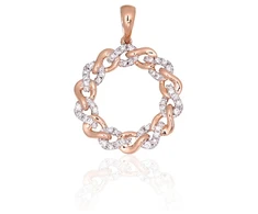 Diamond Sky Jewelry Auksinis pakabukas su deimantais „Omega“