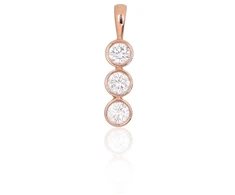 Diamond Sky Jewelry Auksinis pakabukas su cirkoniais „Juno IV“