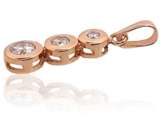 Diamond Sky Jewelry Auksinis pakabukas su cirkoniais „Juno III“