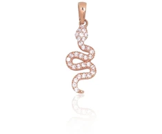 Diamond Sky Jewelry Auksinis pakabukas su cirkoniais „Gyvatė III“